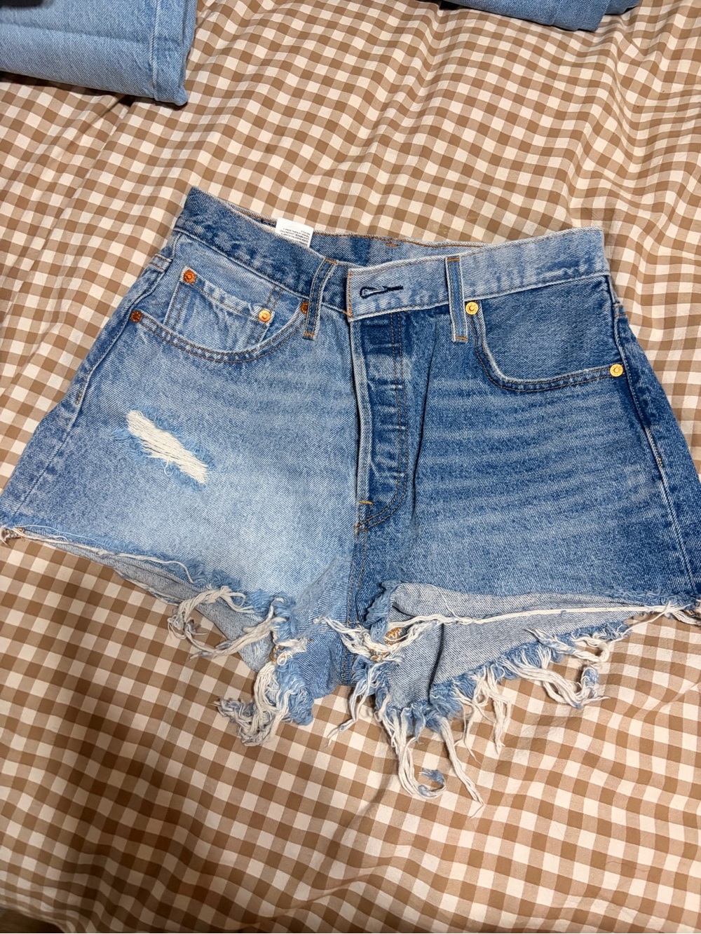 Levi's 501 Original W29 two tone patchwork denim discontinued style